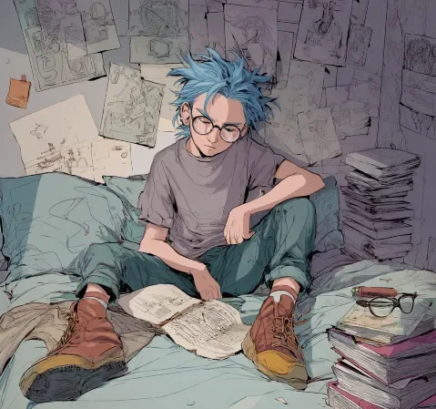 读者在手机与平板上阅读韩国漫画的轻松场景